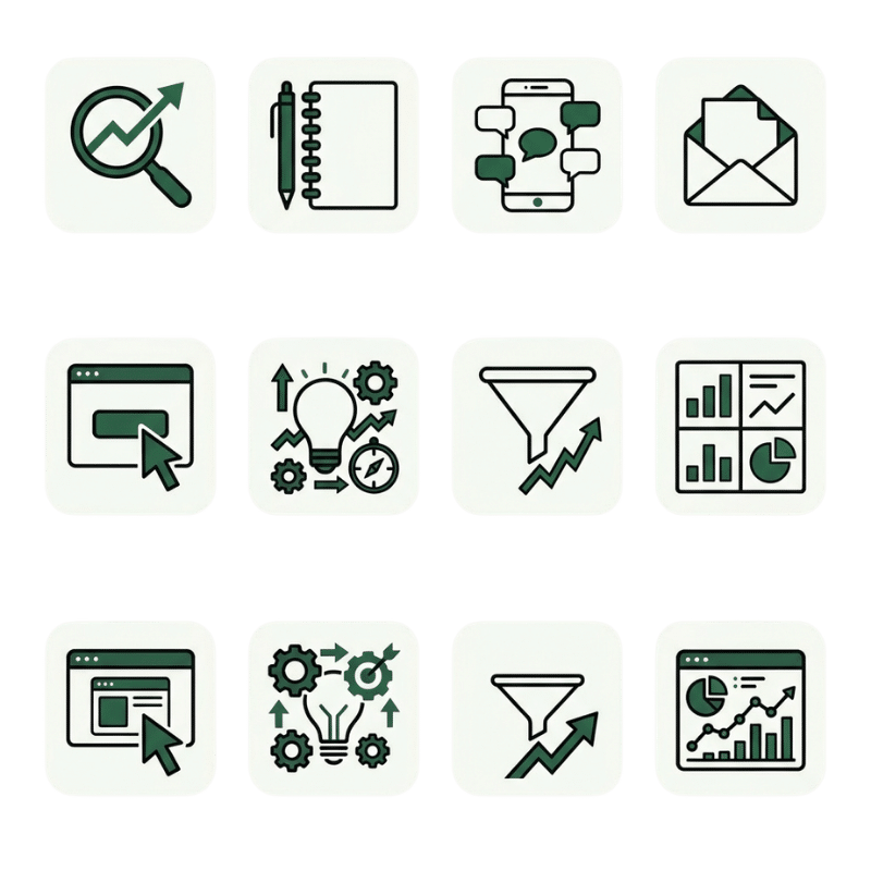 Digital marketing ikoner